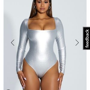 NWT Naked Wardrobe Croc Bodysuit